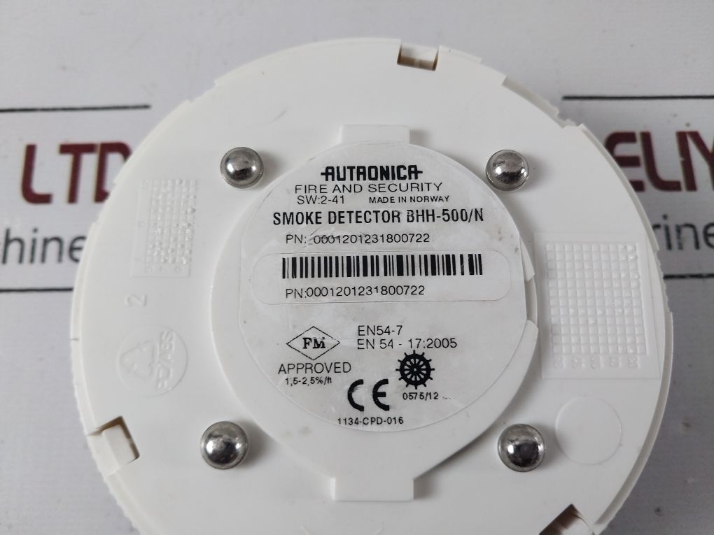 Autronica Bhh-500/N Smoke Detector 0001201231800722