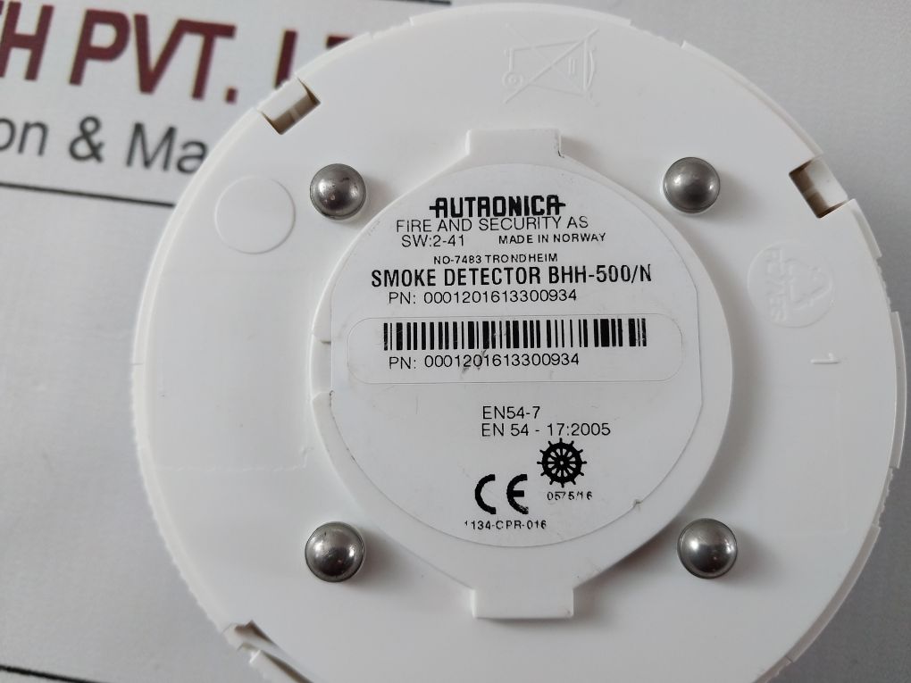 Autronica Bhh-500/N Smoke Detector 0001201613300934