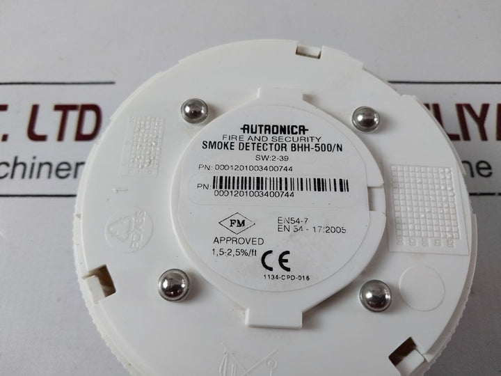Autronica Bhh-500/N Fire And Security Smoke Detector 0001201003400744