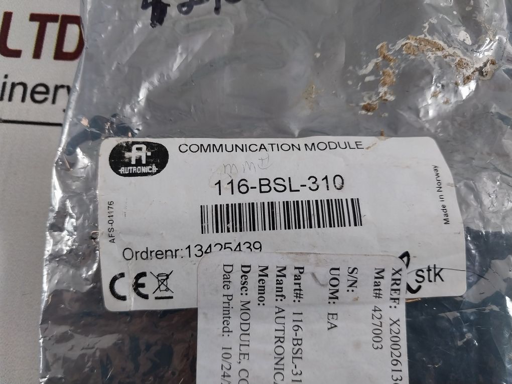 Autronica Bsl-310 Communication Module 07.13.064.059