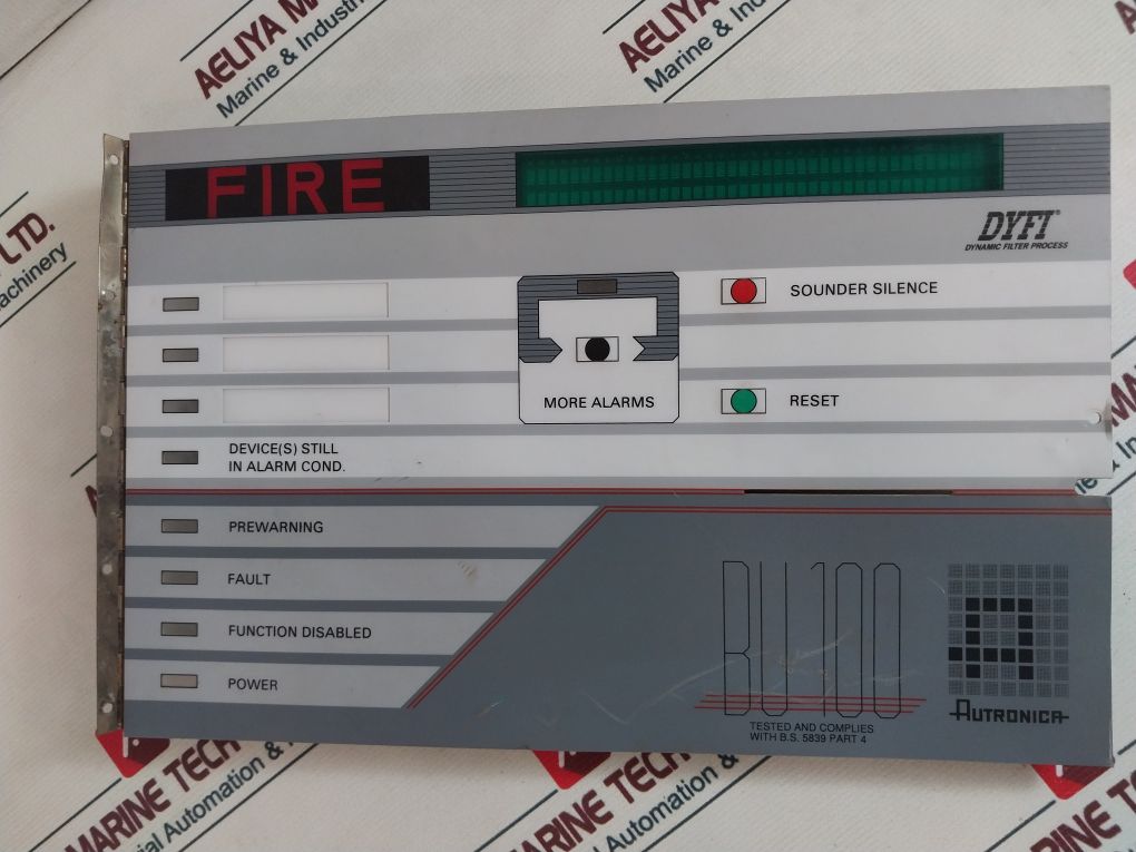 Autronica Bu-100 Fire Alarm Panel (Front Cover Only)