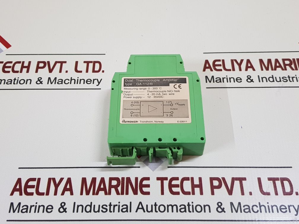 Autronica Ga-112/B Dual Thermocouple Amplifier