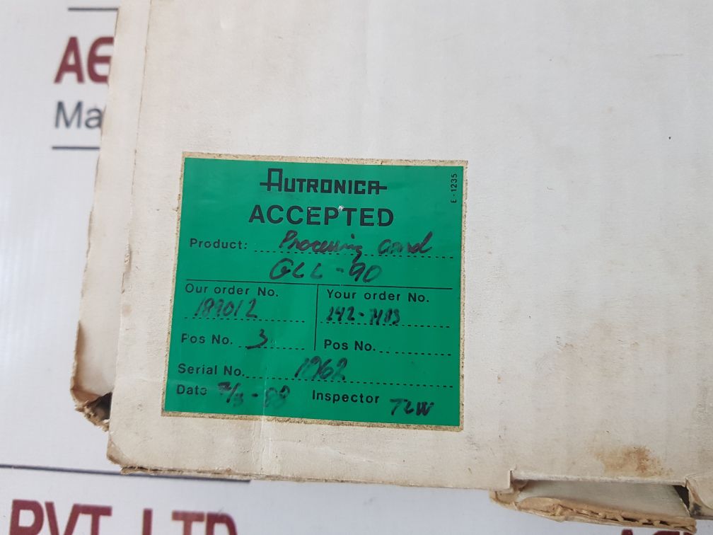 Autronica Gll-90 Processing Card 7258-001.0003