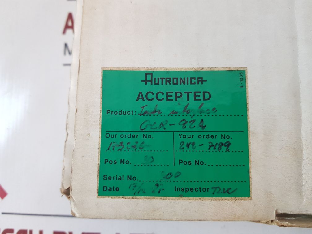 Autronica Glr-92A Interface Board 7258-004.0002
