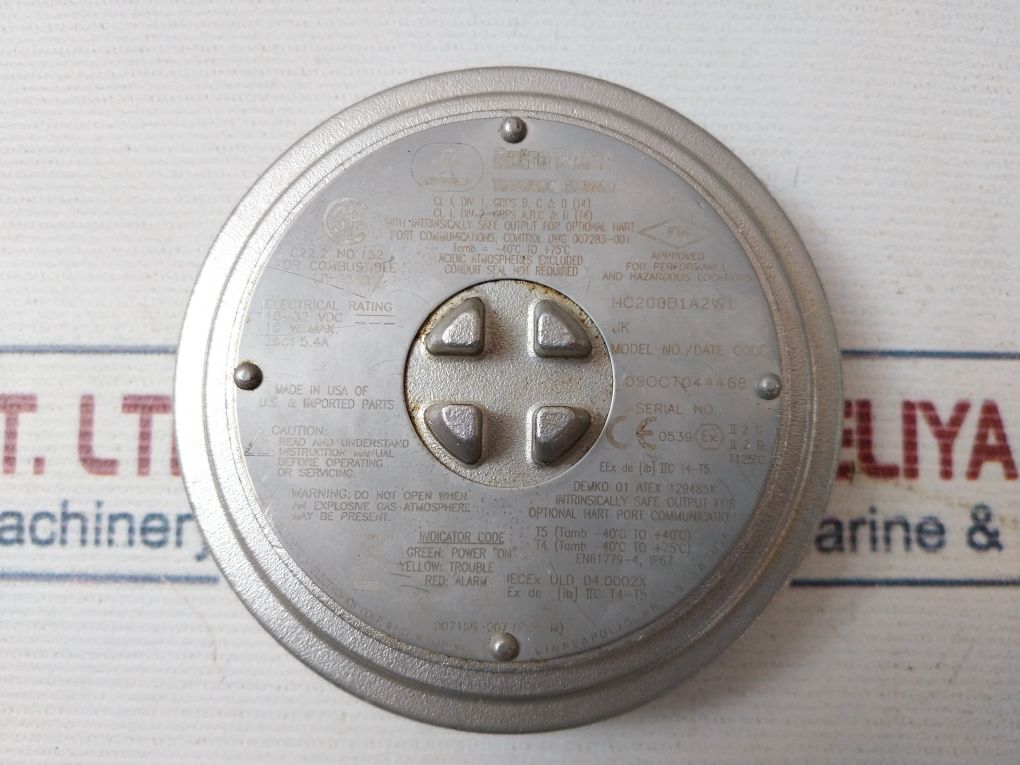 Autronica Hc200B1A2W1 Autro Point Gas Detector 18-32 Vdc