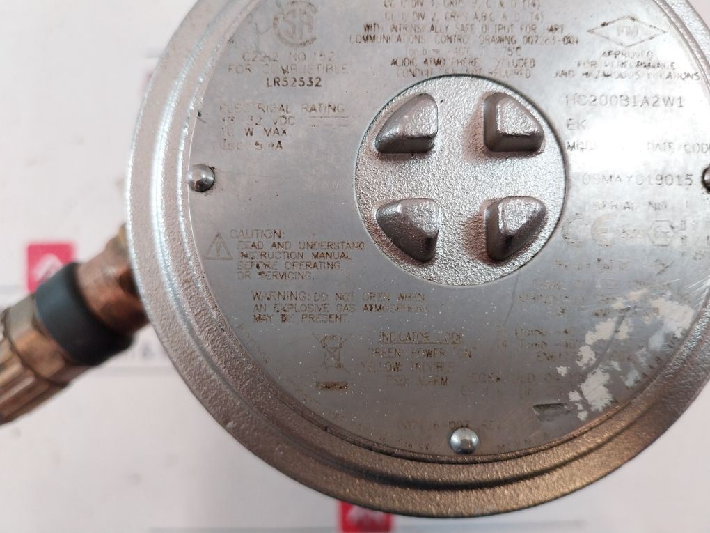 Autronica Hc200B1A2W1 Autro Point Gas Detector 500Nh