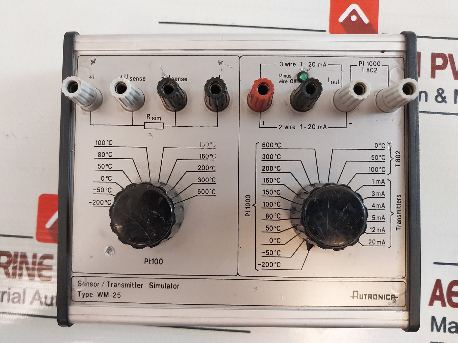 Autronica Wm-25 Sensor/Transmitter Simulator 1-20 Ma