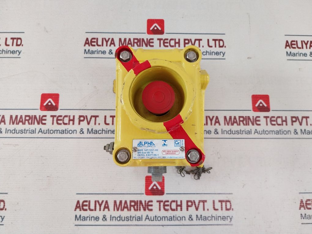 Awr 14P/12H1-h2 Emergency Pushbutton Station & Breaking Glass Hammer Br-exd Iib T6