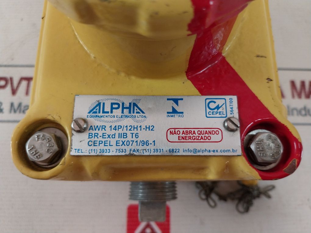 Awr 14P/12H1-h2 Emergency Pushbutton Station & Breaking Glass Hammer Br-exd Iib T6