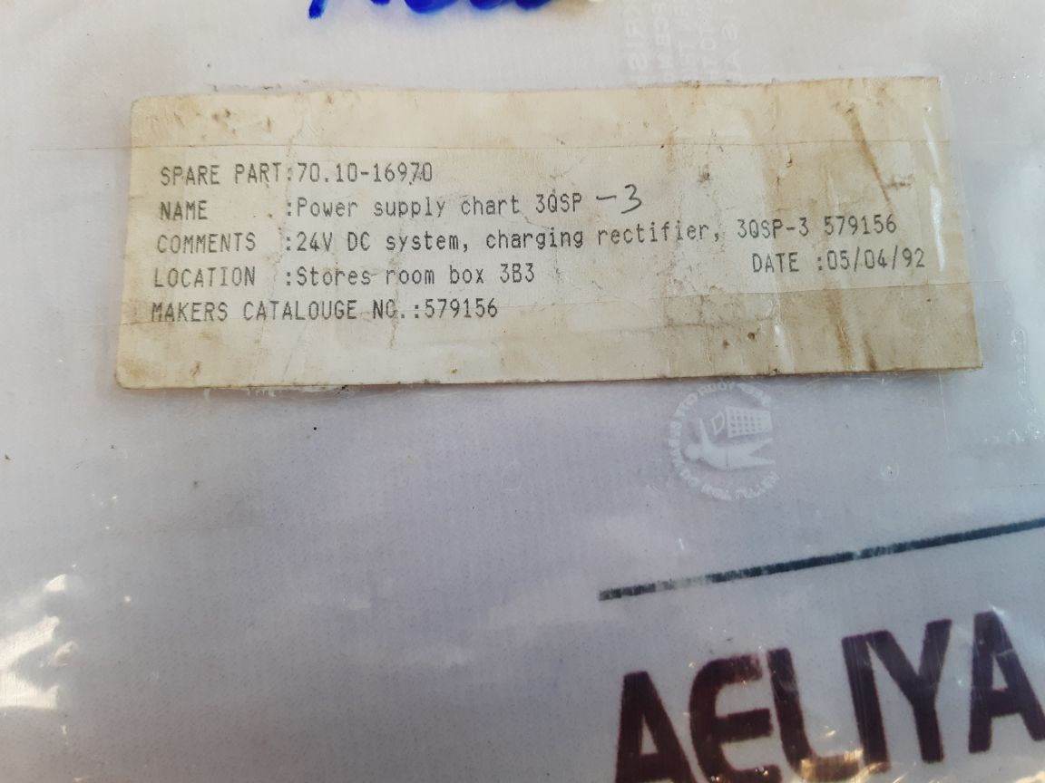 Axa 3Qsp-3 Power Supply ChartPcb Card 579156
