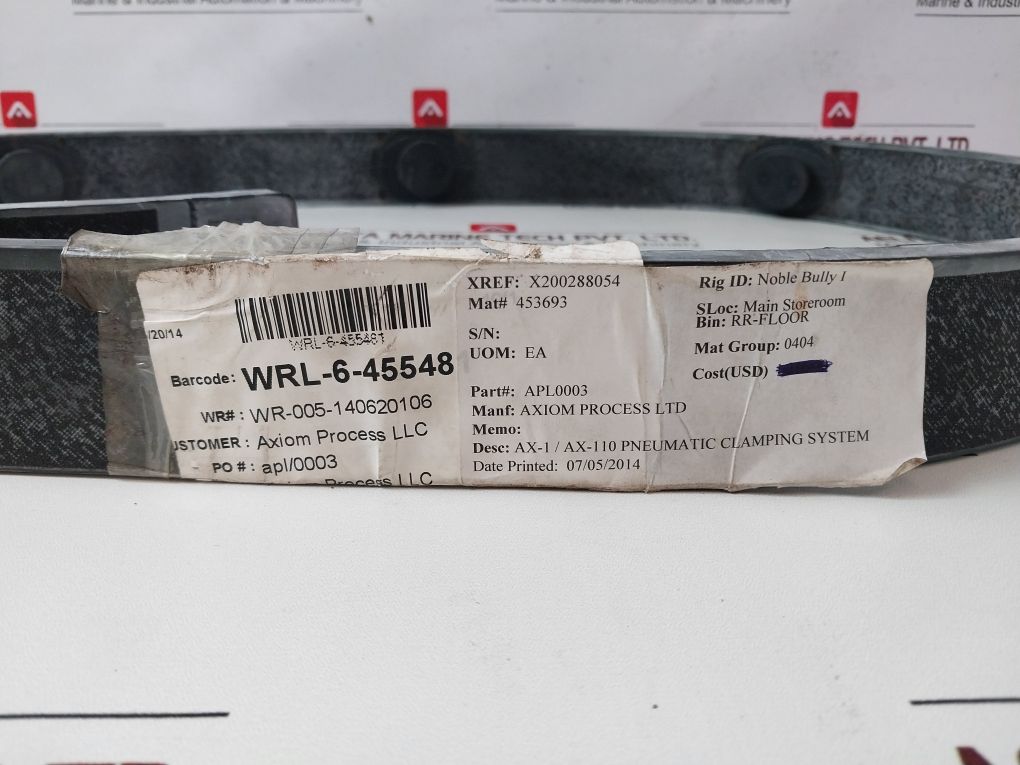 Axiom Apl0003 Pneumatic Clamping System