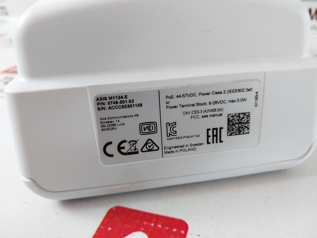 Axis Communications 0748-501-03 Axis M1124-e Network Camera