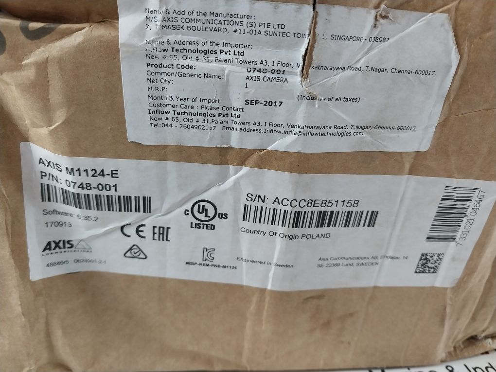 Axis Communications 0748-501-03 Axis M1124-e Network Camera