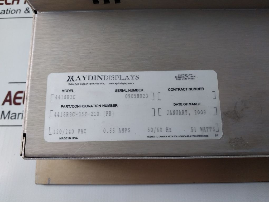 Aydindisplays 4418R2C-35F-210 Monitor