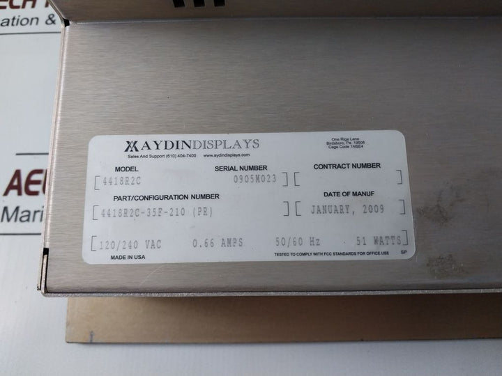 Aydindisplays 4418R2C-35F-210 Monitor