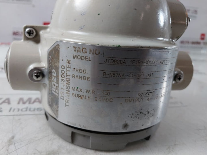 Azbil Jtd920A-1E1B1-xxxx1-a2T1U2 Pressure Transmitter Dstj3000
