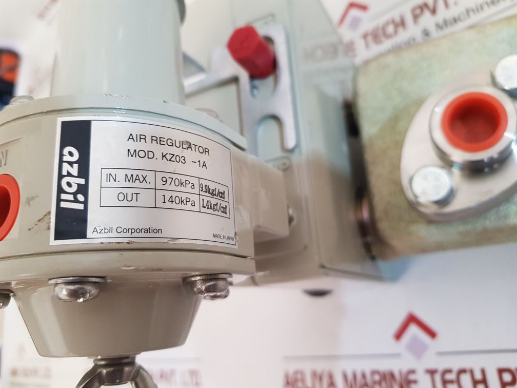 Azbil kz03-1a air regulator with kkp15-22a1-7 0 ~ 2 kgf/cm2