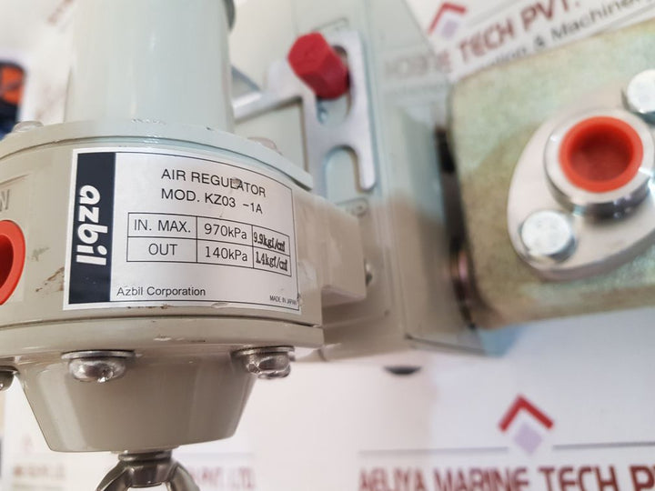 Azbil kz03-1a air regulator with kkp15-22a1-7 0 ~ 2 kgf/cm2
