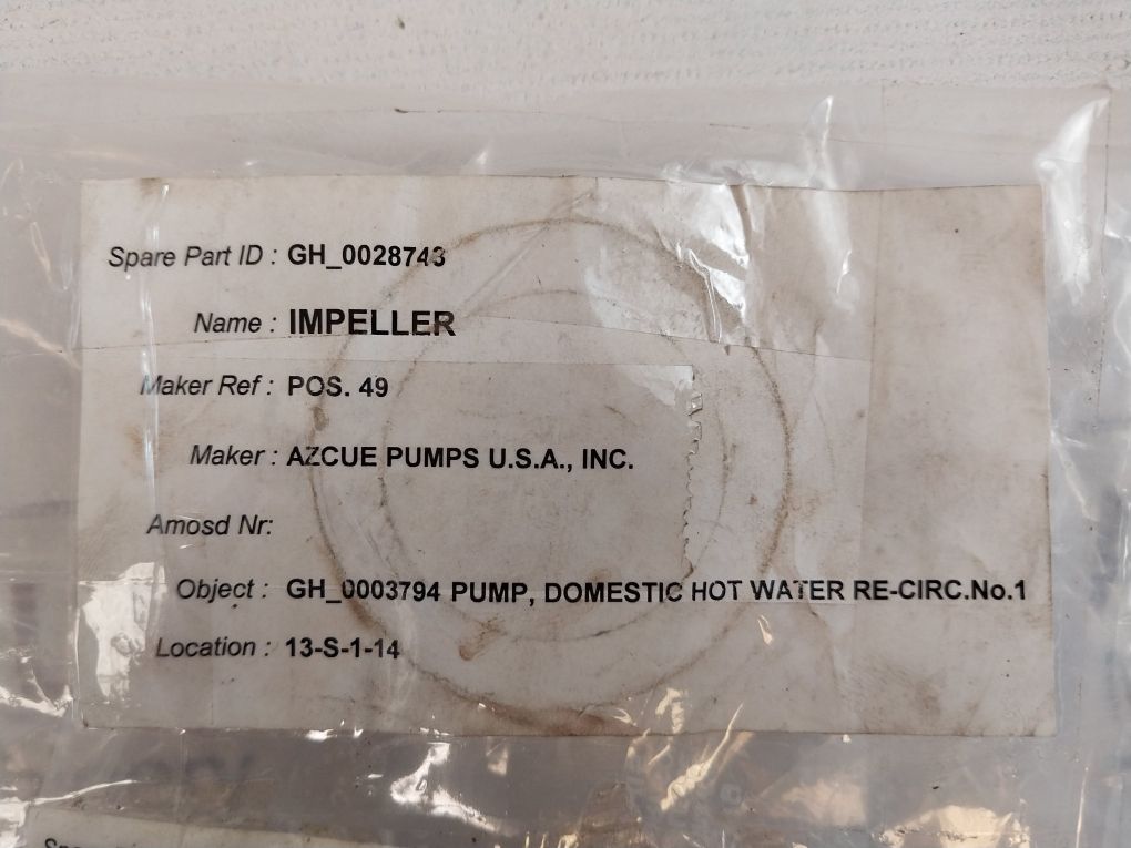 Azcue Pumps Impeller