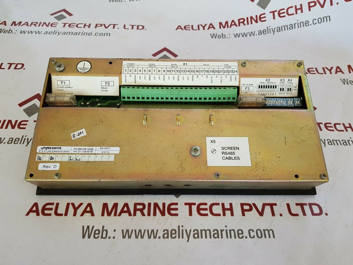 Stn atlas /lyngso marine ums 2100 basic alarm panel w 0112