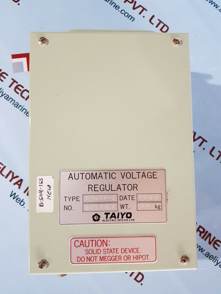 Taiyo as-71-2 automatic voltage regulator 035167