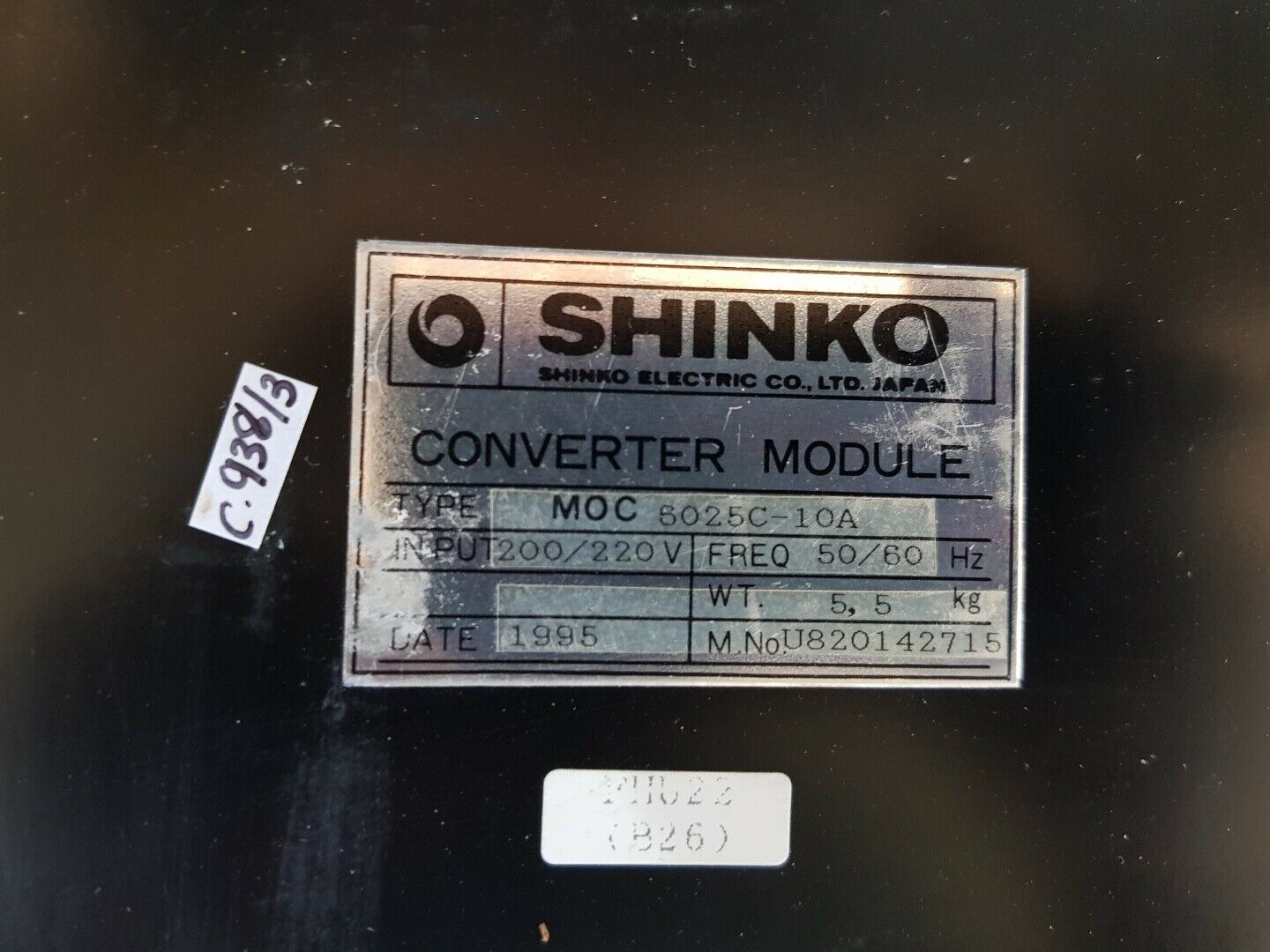 Shinko moc 6025c-10a converter module