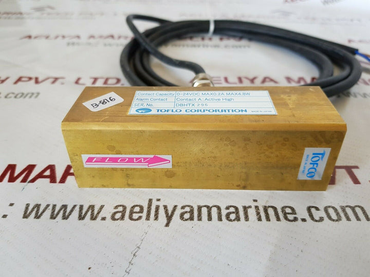 Toflo water flowmeter 0-24vdc 0.2a 4.8w