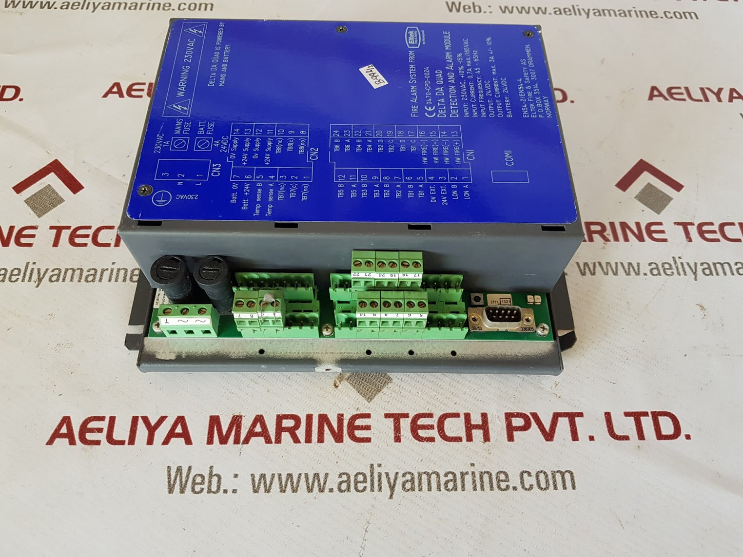 Eltek fire & safety 251800.21 delta da quad marine m/ebus panel