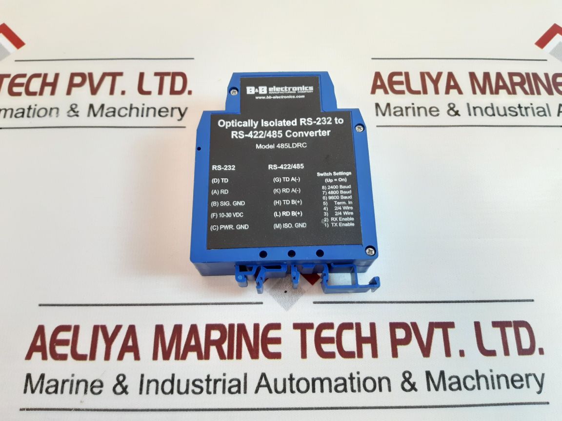 B&B 485Ldrc Optically Isolated Rs-232 To Rs-422/485 Converter