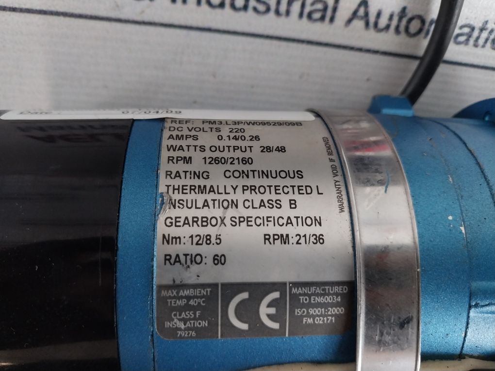 B Hepworth 1260/2160 Motor With Heavy Duty Window Wiper