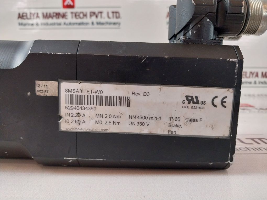 B&R Automation 8MSA3L.E1-W0 REV D3 Servo Motor 434369