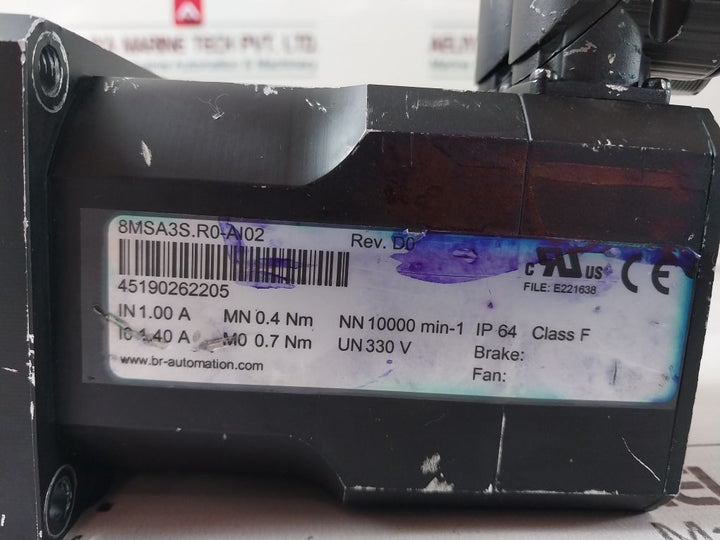 B&R Automation Servo Motor Rev D0 8Msa3S.R0-ai02