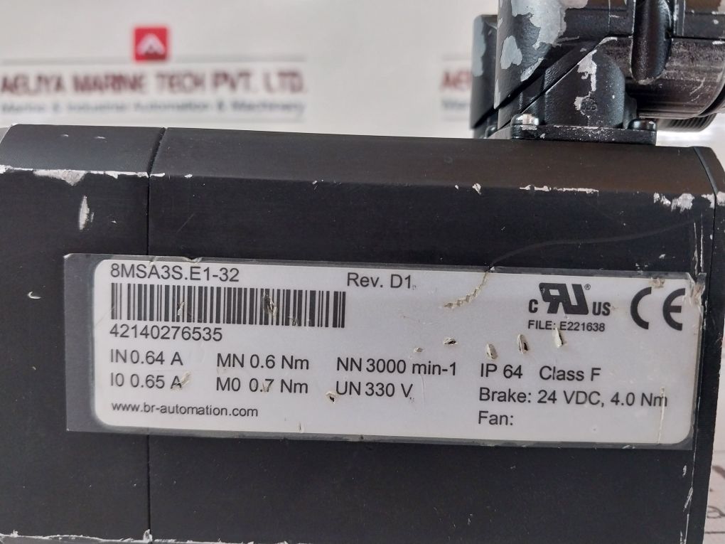 B&R Automation 8Msa3S.E1-32 Servo Motor Ip64