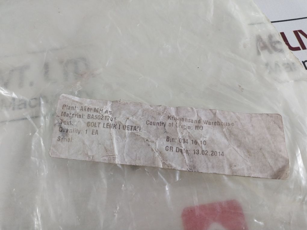 Ba5021701 Bolt Lenk I