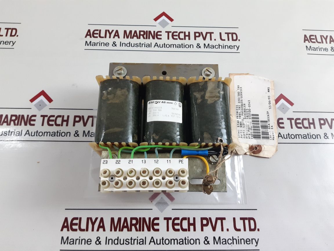 Bachli Dse 380 Transformer 50/60 Hz
