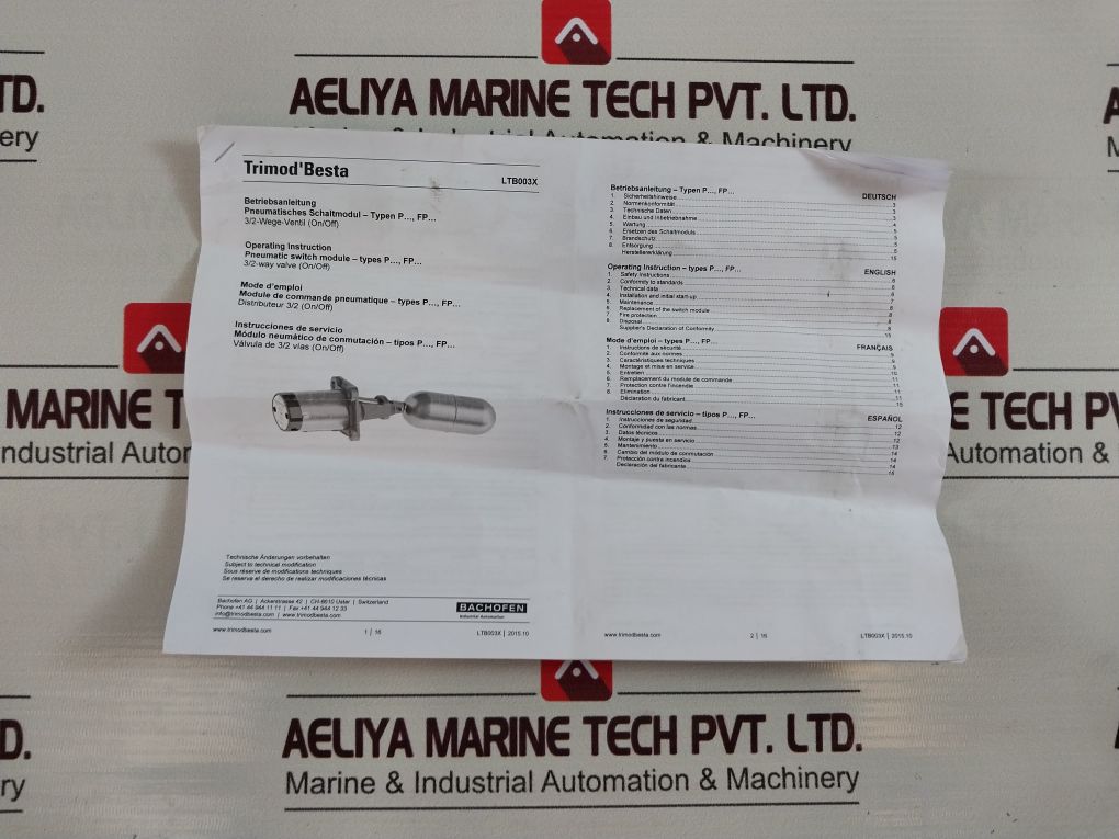 Bachofen P 01 041 Trimod Besta Level Switch