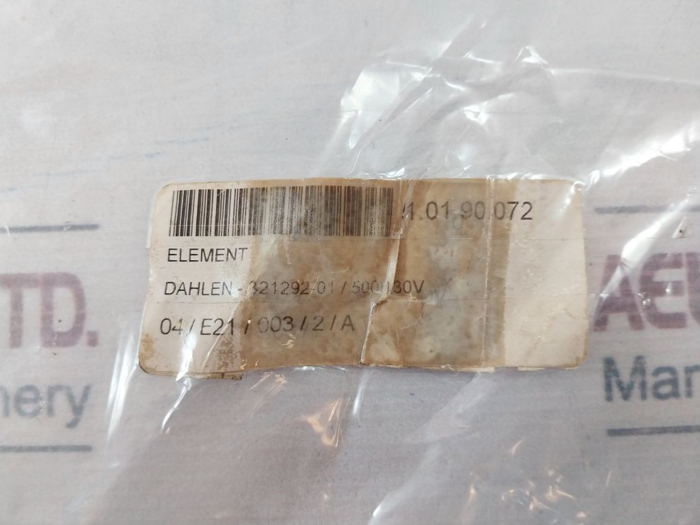 Backer 551.01.90.072 Element Heating 500W 230V 