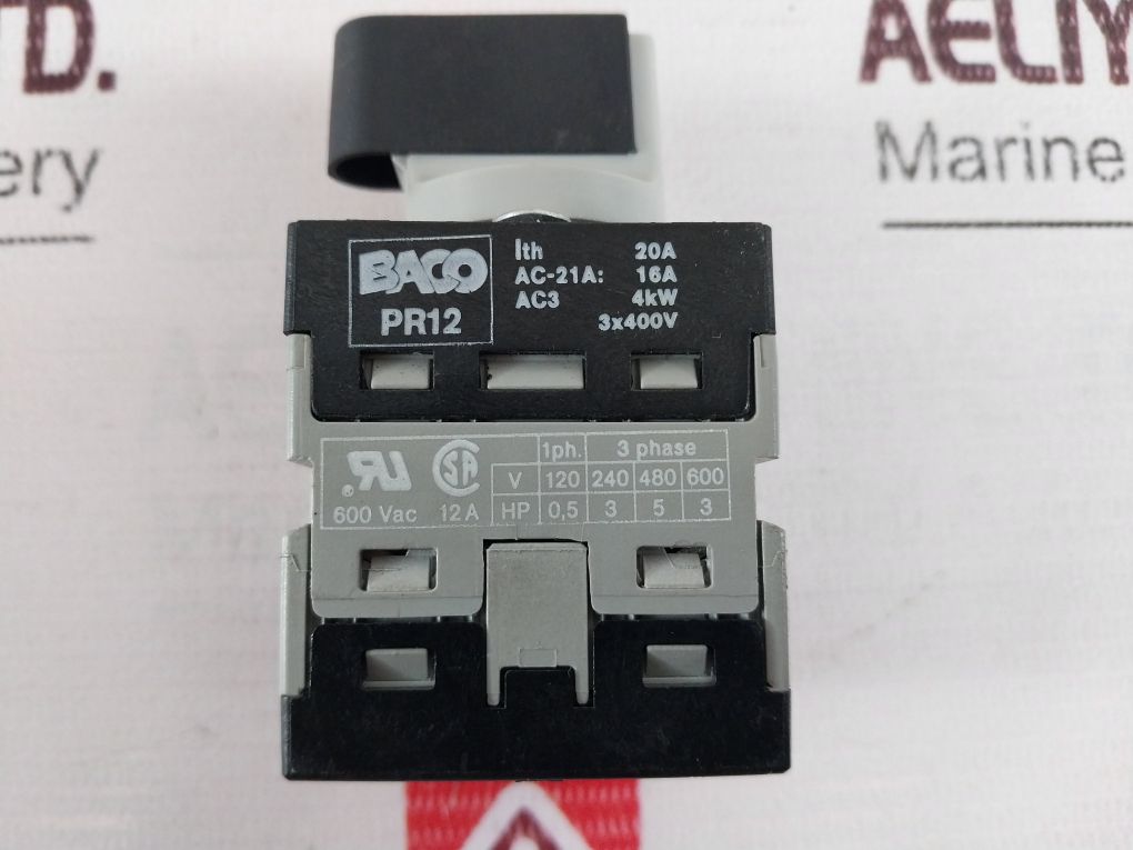 Baco Pr12 Rotary/Cam Switch 690 Vac 12A – Aeliya Marine Tech