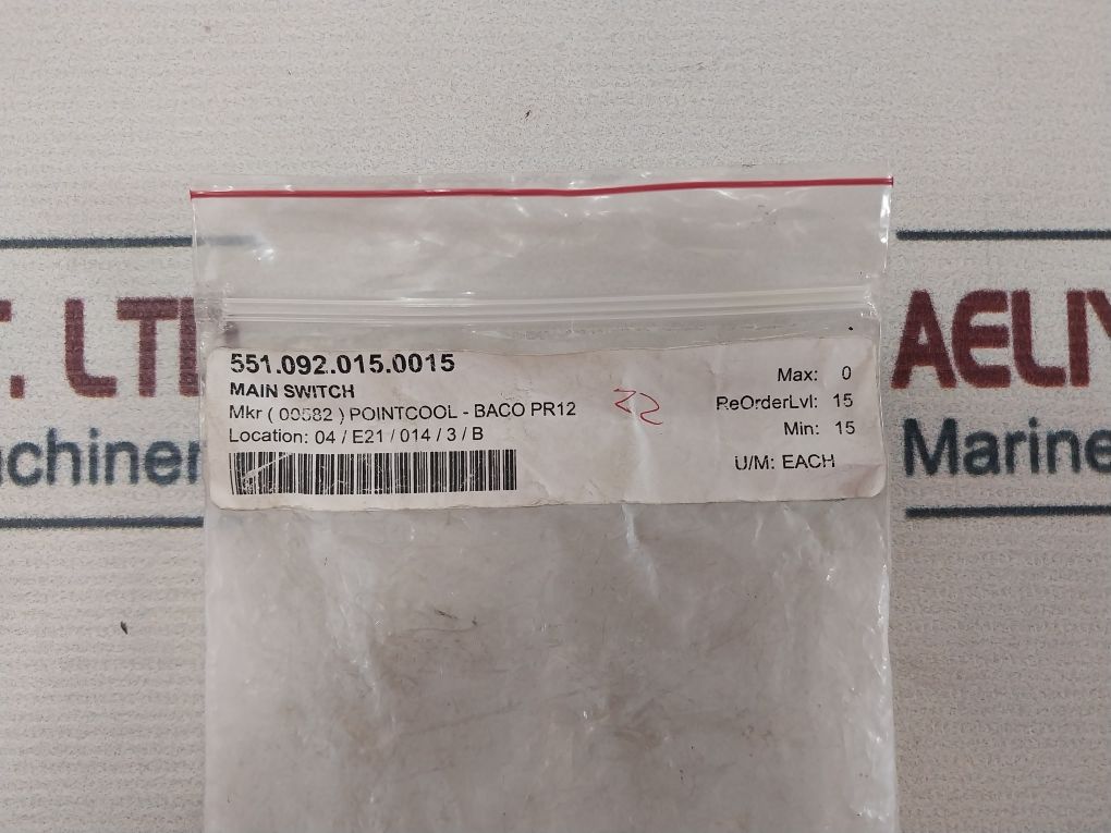 Baco Pr12 Main Cam Switch 551.092.015.0015