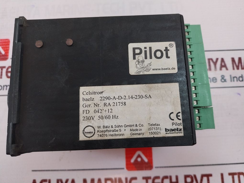 Baelz Automatic Wbs 2290 Temperature Controller 0-120 °C