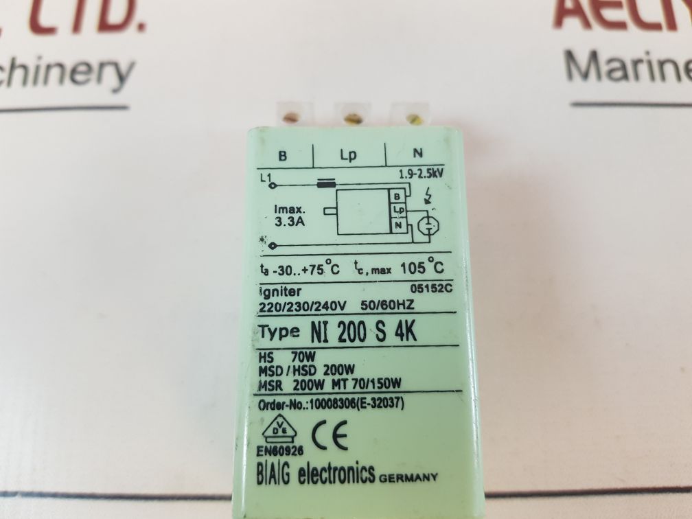 Bag Electronics Ni 200 S 4K Ignitor