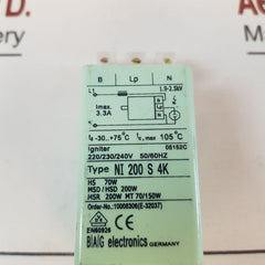 Bag Electronics Ni 200 S 4K Ignitor