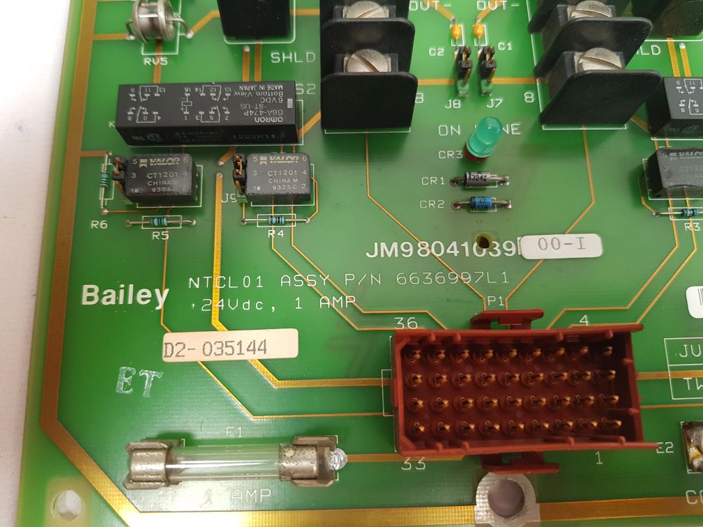 Bailey 6636997L1 Communication Link Termination Unit Pcb Card
