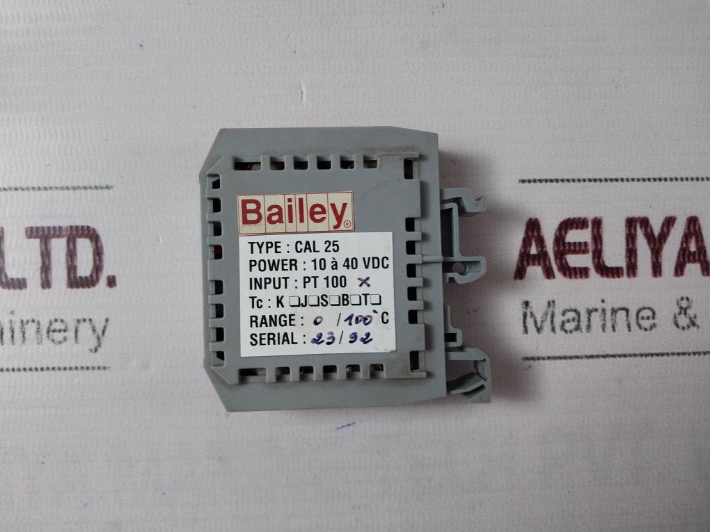 Bailey Cal 25 Signal Converter 822.91.22.002, Pt100/4-20Ma 10-40Vdc