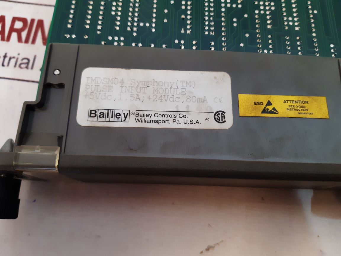 Bailey Imdsm04 Pulse Input Module