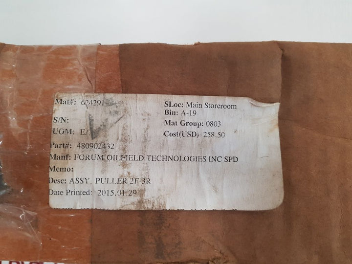 Baker Drill Pipe Float Valve 480902432 Assy, Puller 2F-3R