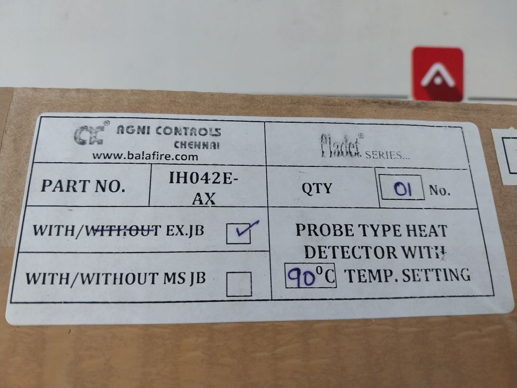 Balawa Agni Controls Xd-jb85 Probe Type Heat Detector
