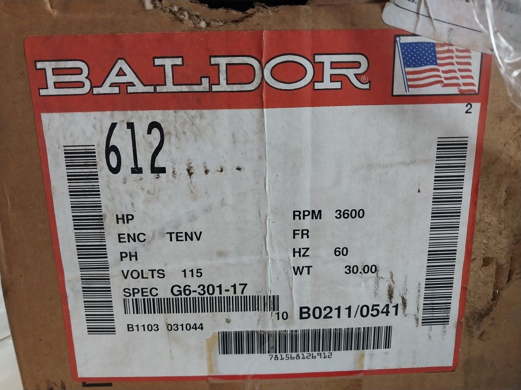 Baldor Electric 612 Grinder-buffer