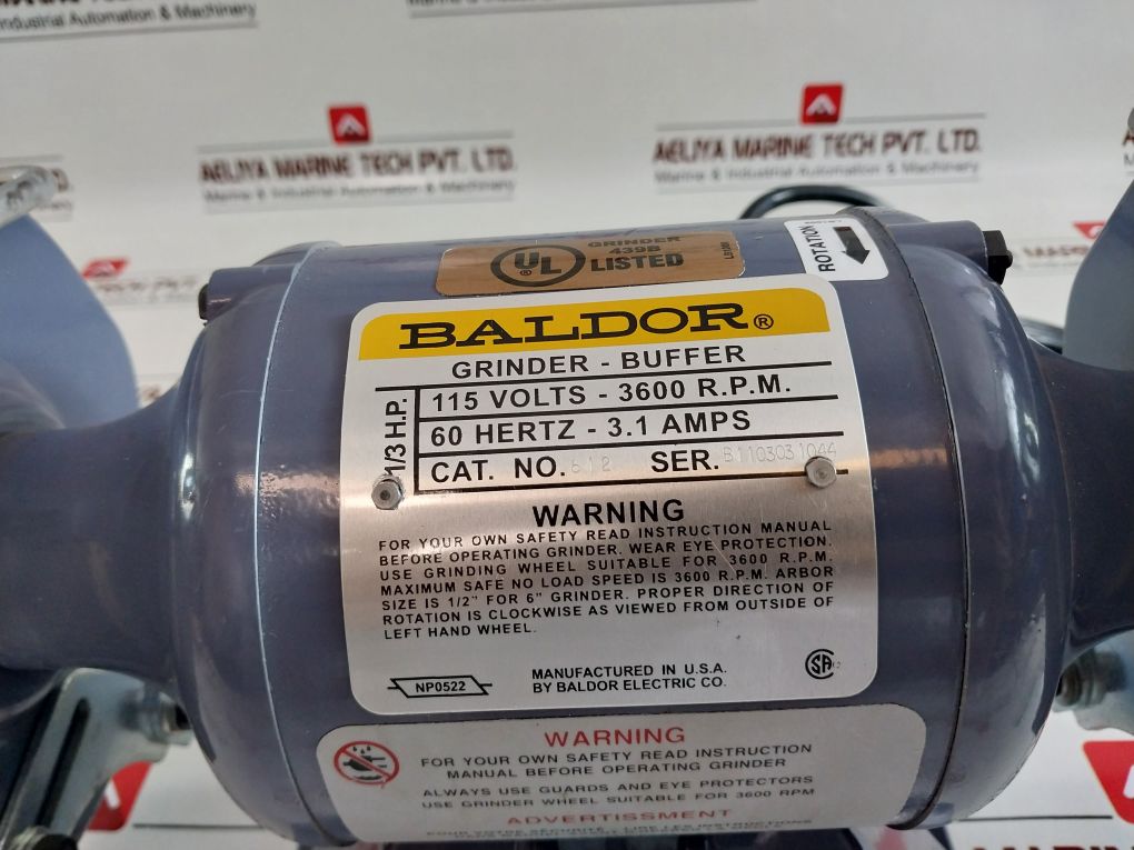Baldor Electric 612 Grinder-buffer