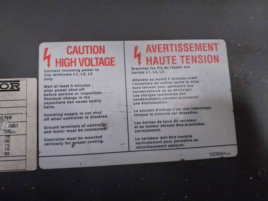 Baldor Sweodrive Id5H4150-e0 Adjustable Speed Drive